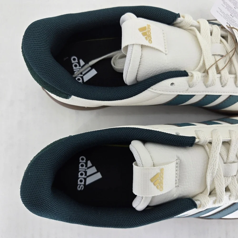 Adidas VL Court 3.0 Mens Sneakers White Teal Gum JR8635 Size 9.5 New in Box - Picture 11 of 16